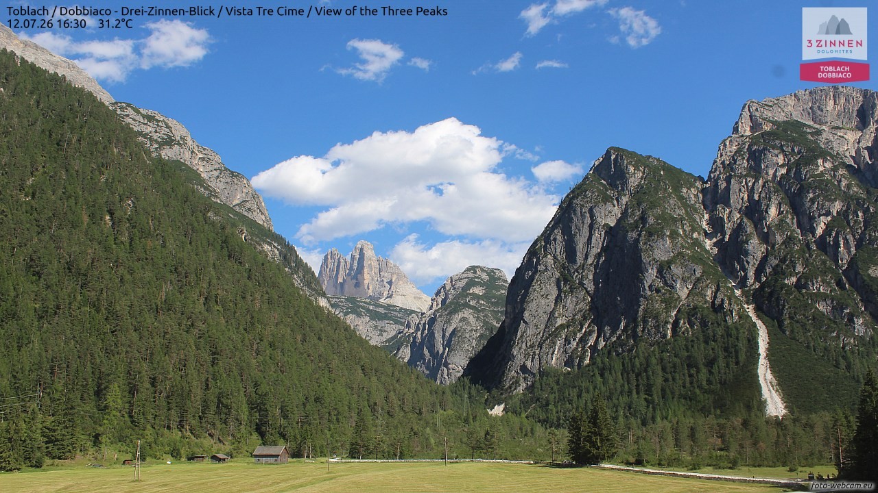 Archiv Foto Webcam Toblach (Drei Zinnen)