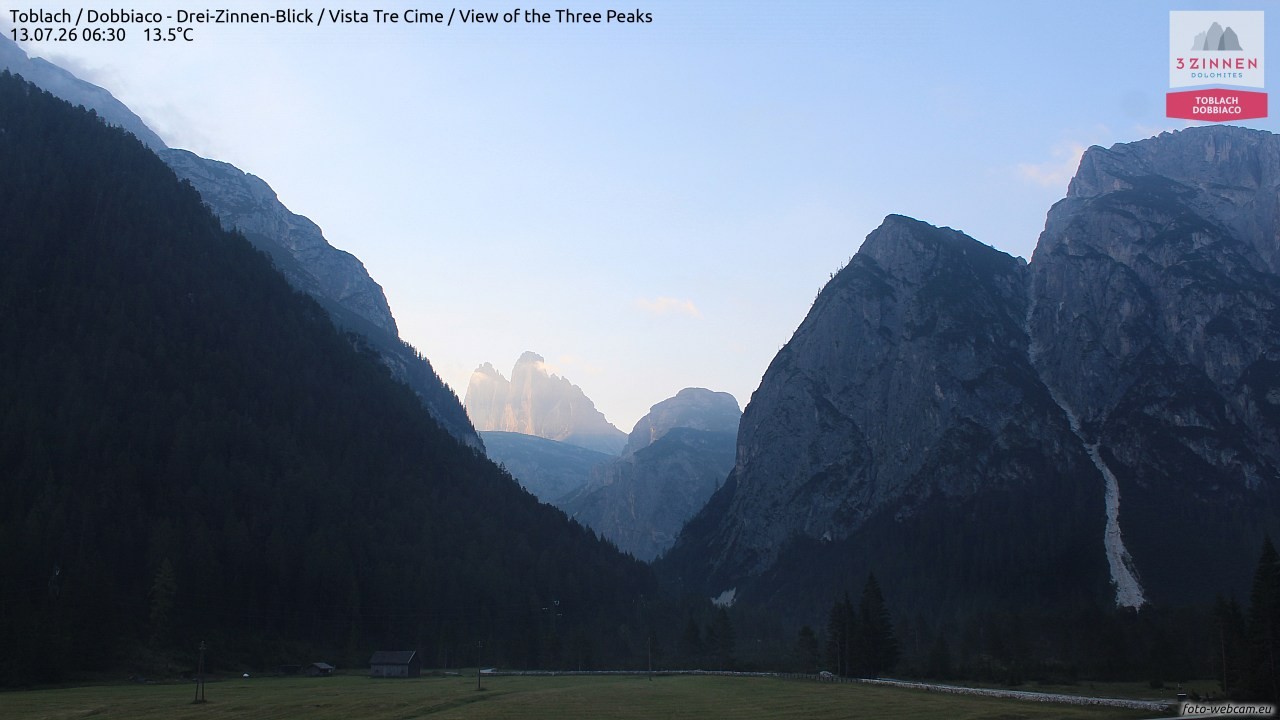 Archived image Webcam Toblach (Pustertal valley)