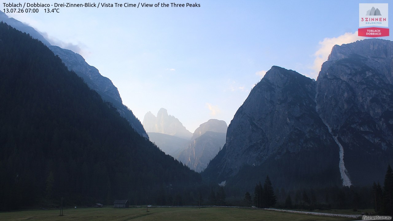 Archiv Foto Webcam Toblach (Drei Zinnen)