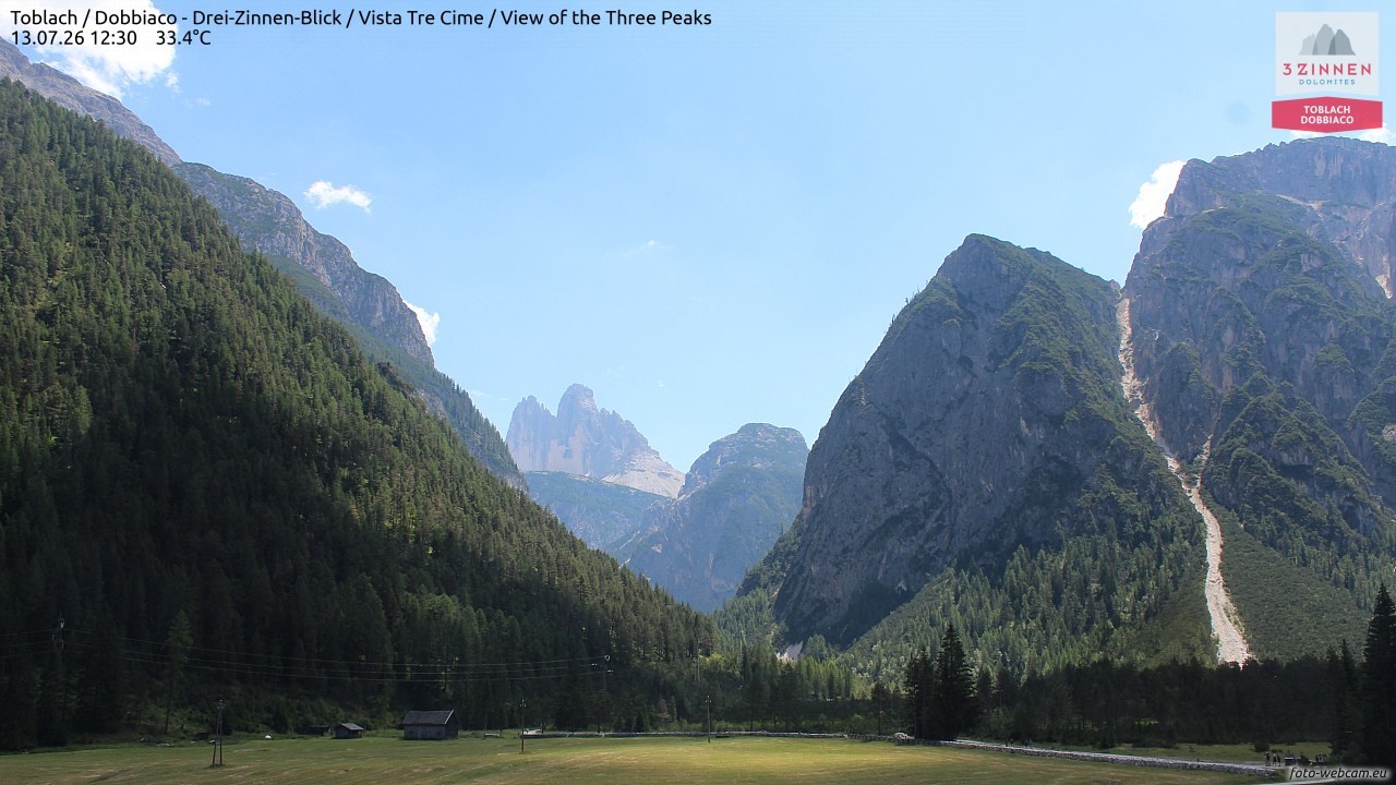 Archiv Foto Webcam Toblach (Drei Zinnen)