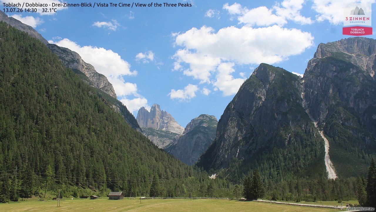 Archiv Foto Webcam Toblach (Drei Zinnen)
