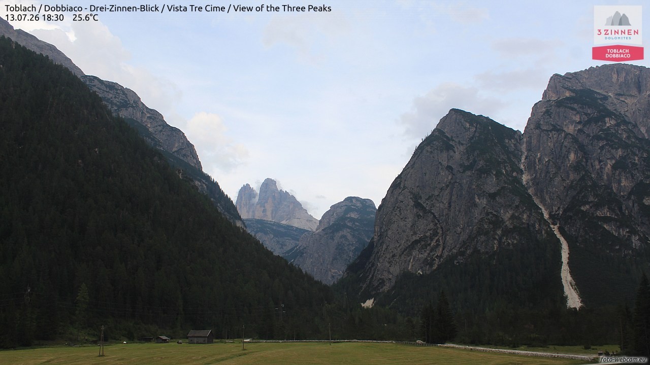 Archiv Foto Webcam Toblach (Drei Zinnen)