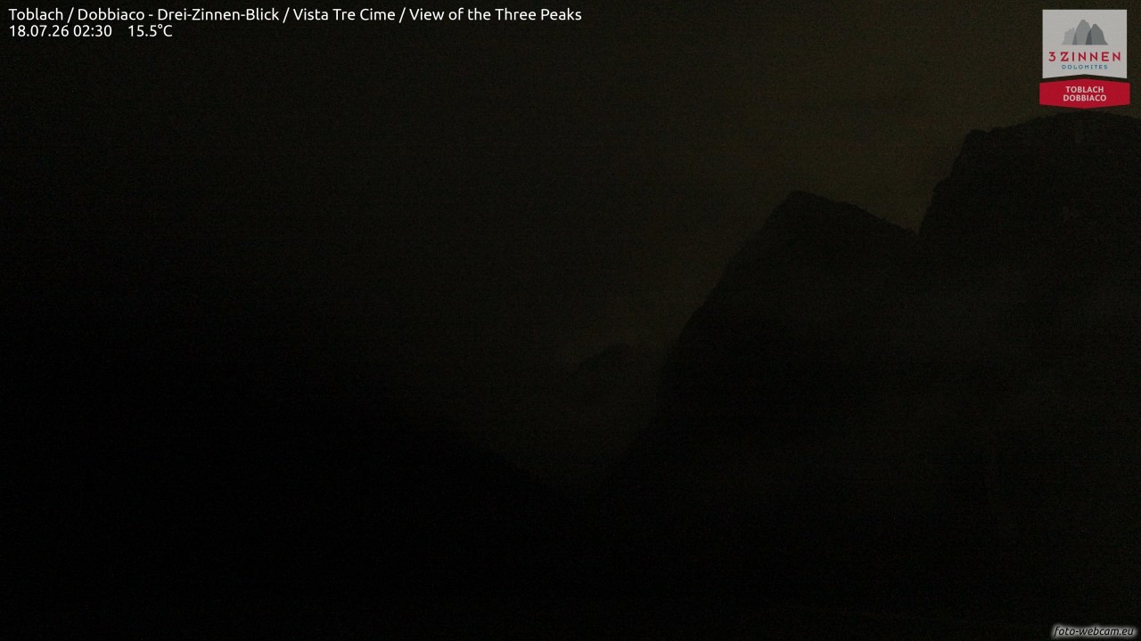 Archiv Foto Webcam Toblach (Drei Zinnen)
