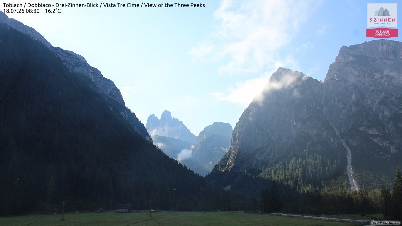 Archiv Foto Webcam Toblach (Drei Zinnen)