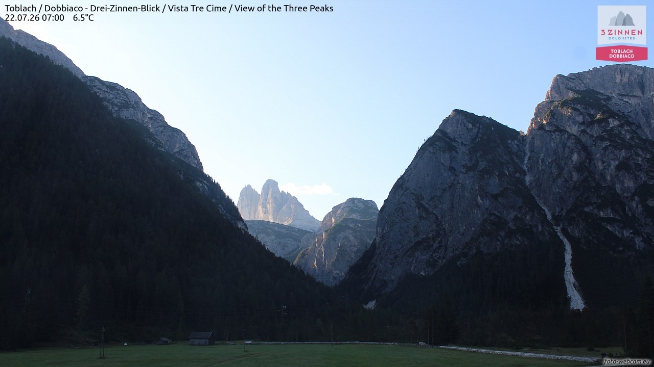 Archiv Foto Webcam Toblach (Drei Zinnen)