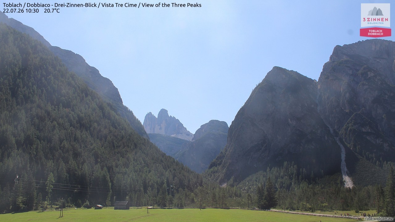 Archiv Foto Webcam Toblach (Drei Zinnen)