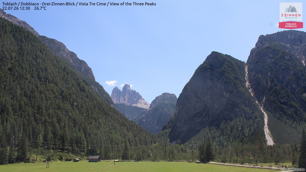Archiv Foto Webcam Toblach (Drei Zinnen)