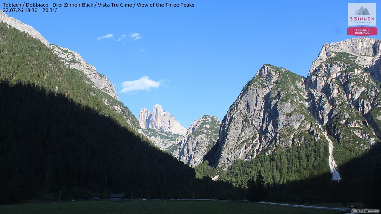 Archiv Foto Webcam Toblach (Drei Zinnen)