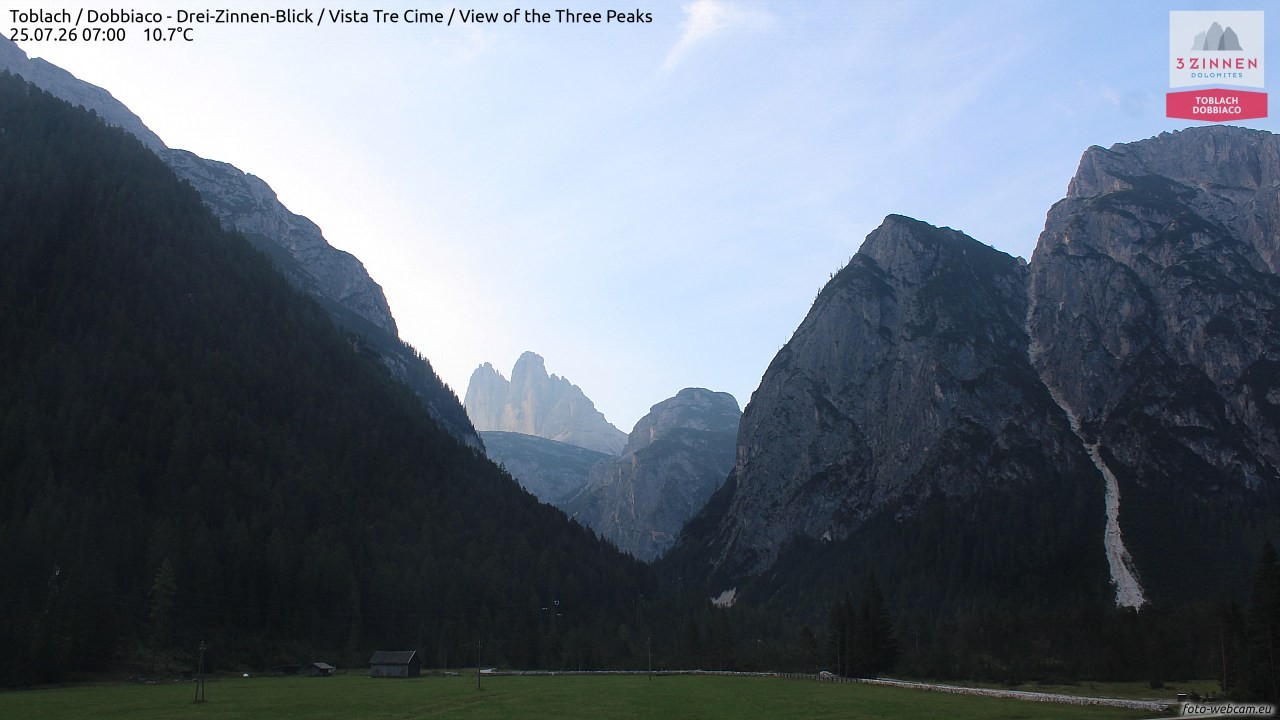 Archiv Foto Webcam Toblach (Drei Zinnen)