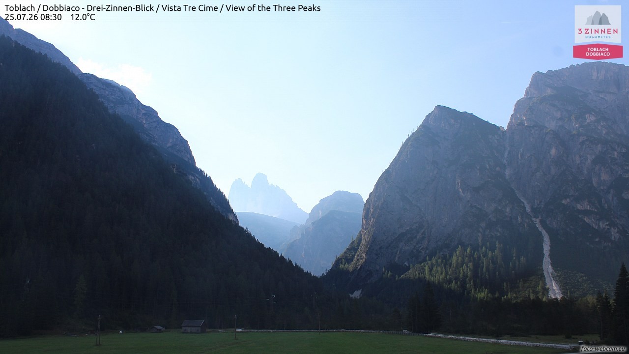 Archiv Foto Webcam Toblach (Drei Zinnen)