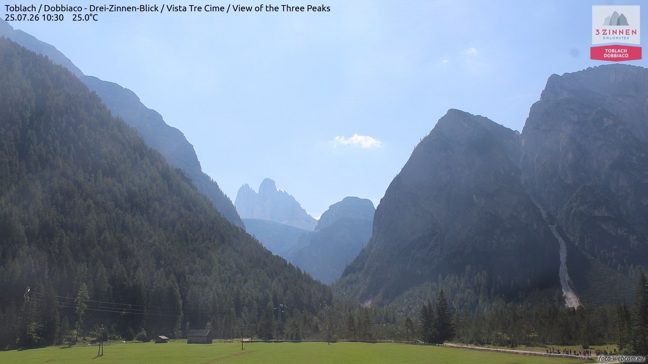 Archiv Foto Webcam Toblach (Drei Zinnen)