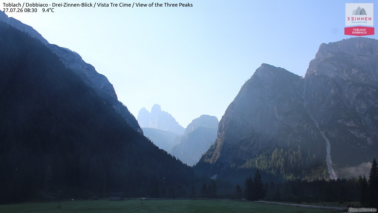 Archiv Foto Webcam Toblach (Drei Zinnen)