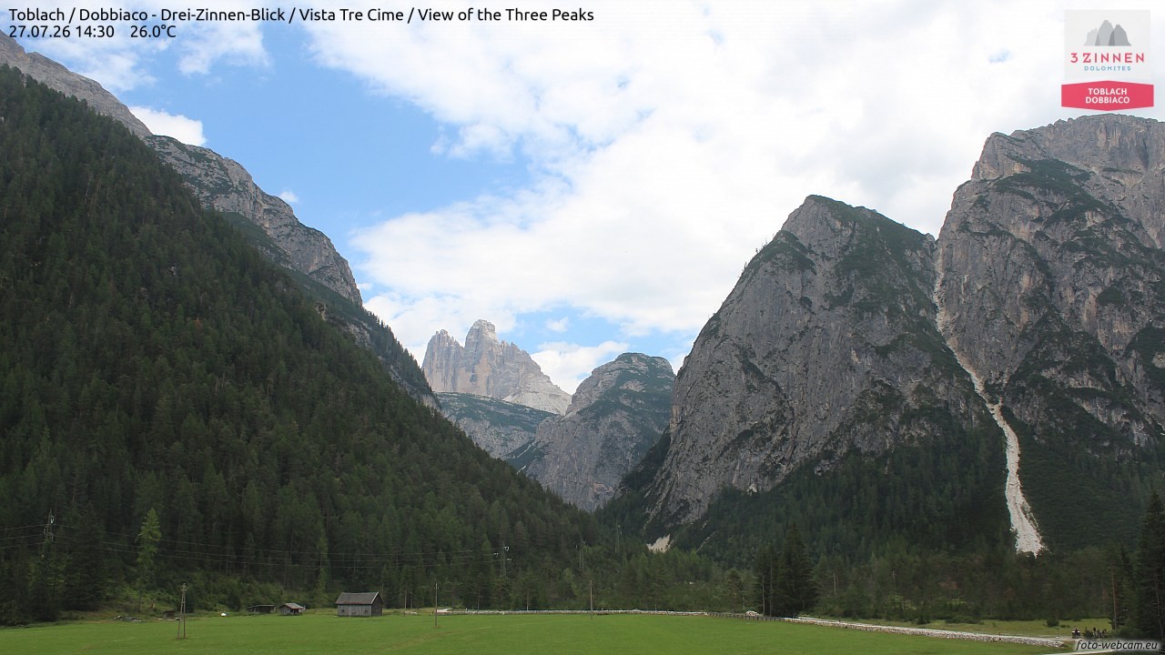 Archiv Foto Webcam Toblach (Drei Zinnen)