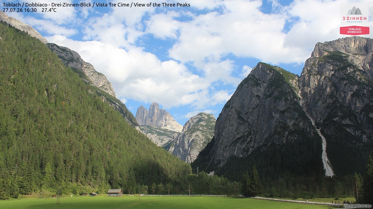 Archiv Foto Webcam Toblach (Drei Zinnen)