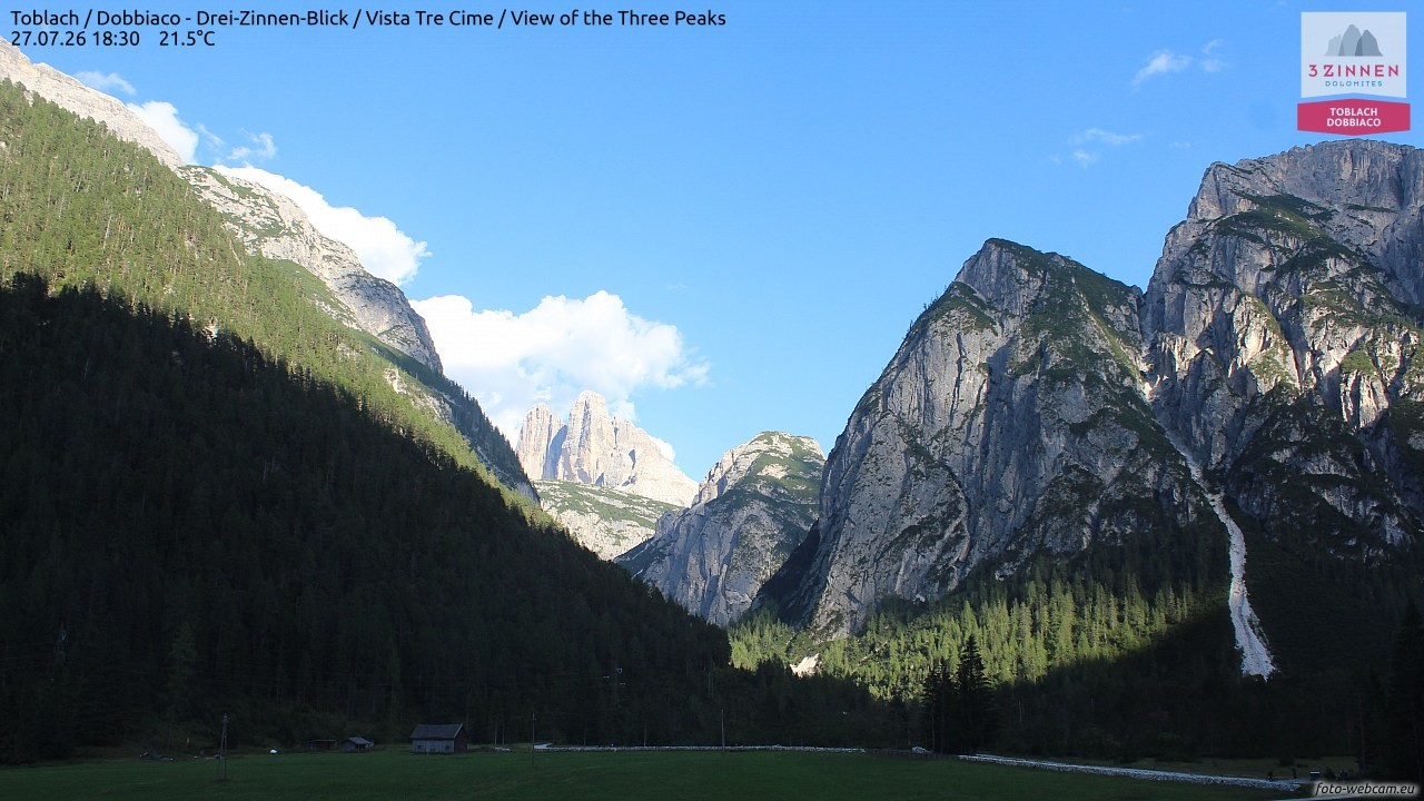 Archived image Webcam Toblach (Pustertal valley)