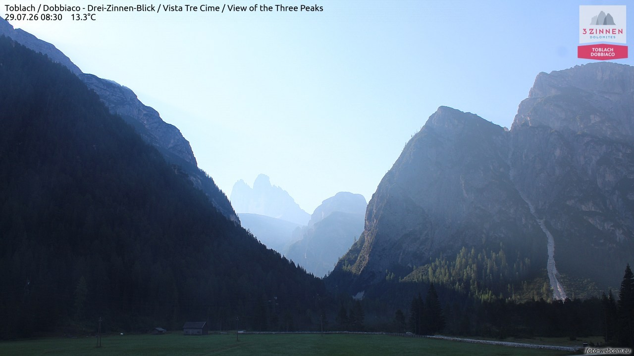 Archiv Foto Webcam Toblach (Drei Zinnen)