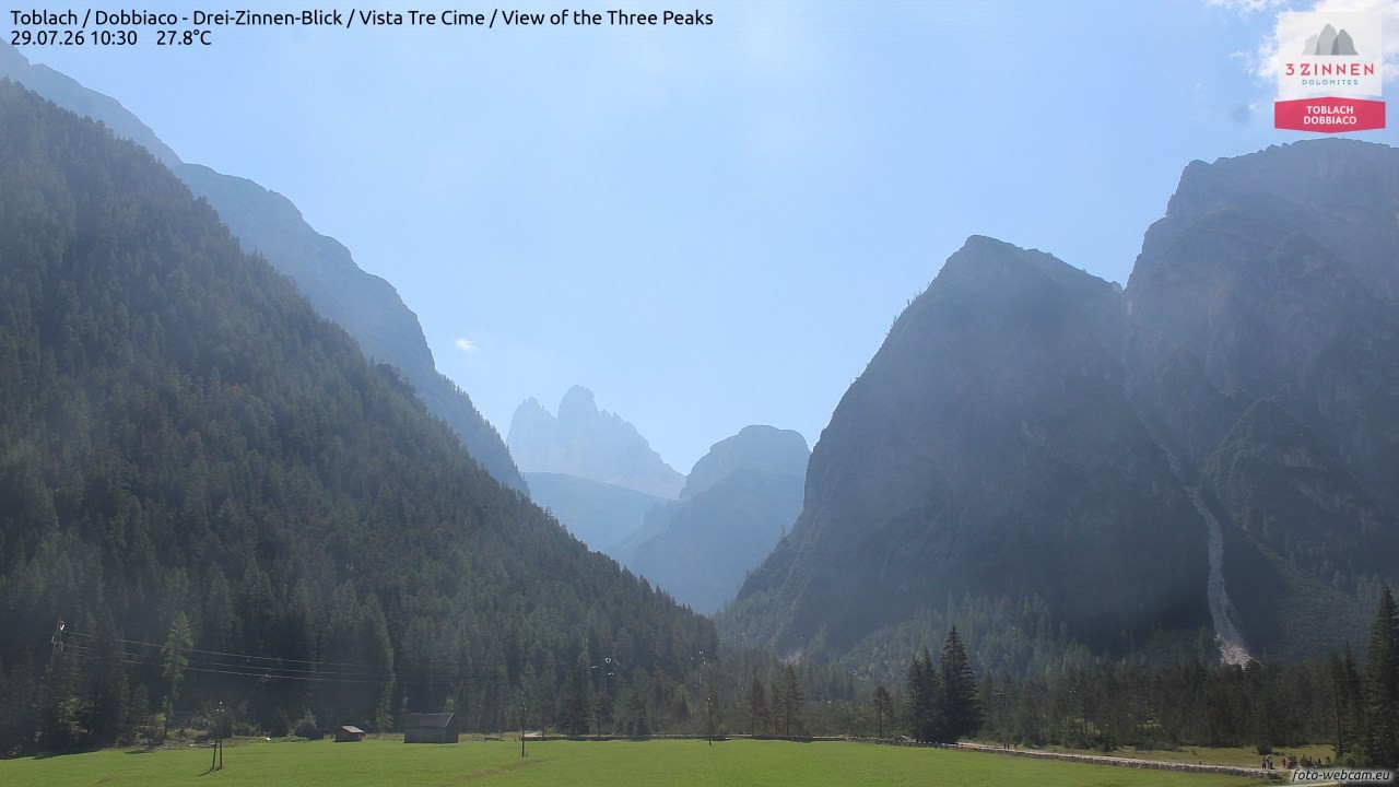 Archiv Foto Webcam Toblach (Drei Zinnen)