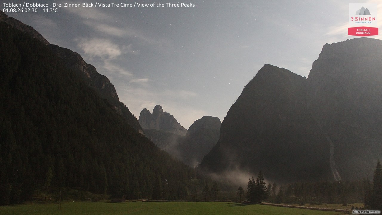 Archived image Webcam Toblach (Pustertal valley)