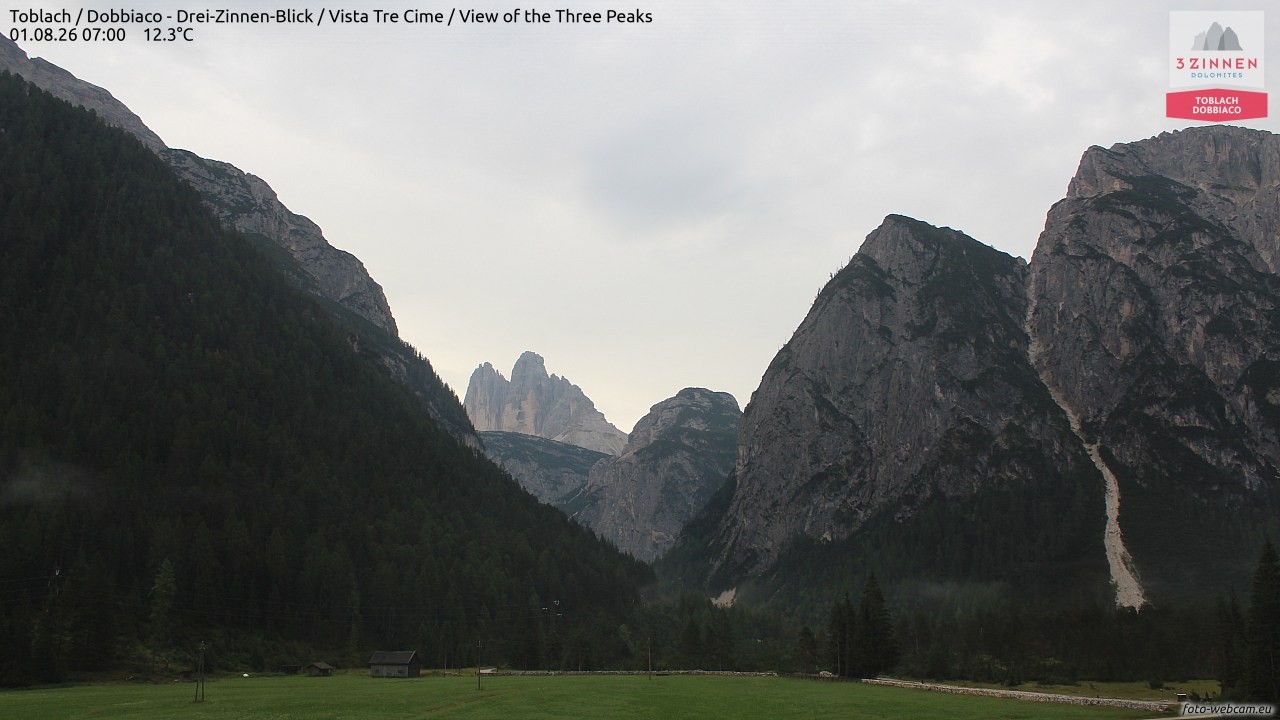 Archived image Webcam Toblach (Pustertal valley)