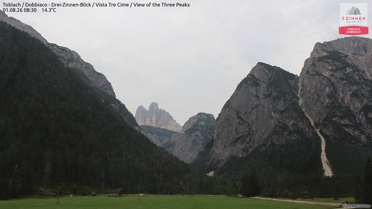 Archived image Webcam Toblach (Pustertal valley)