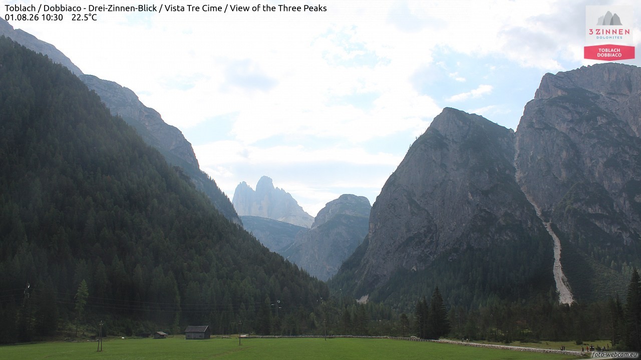 Archived image Webcam Toblach (Pustertal valley)