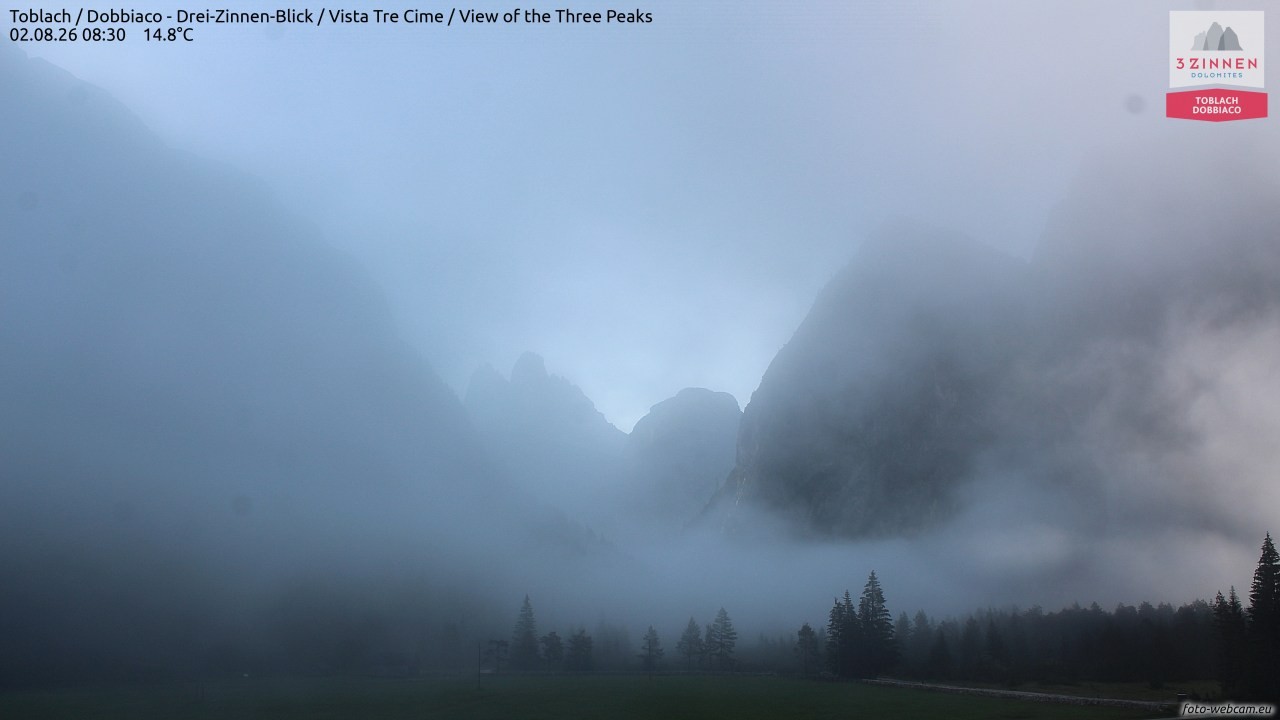 Archiv Foto Webcam Toblach (Drei Zinnen)