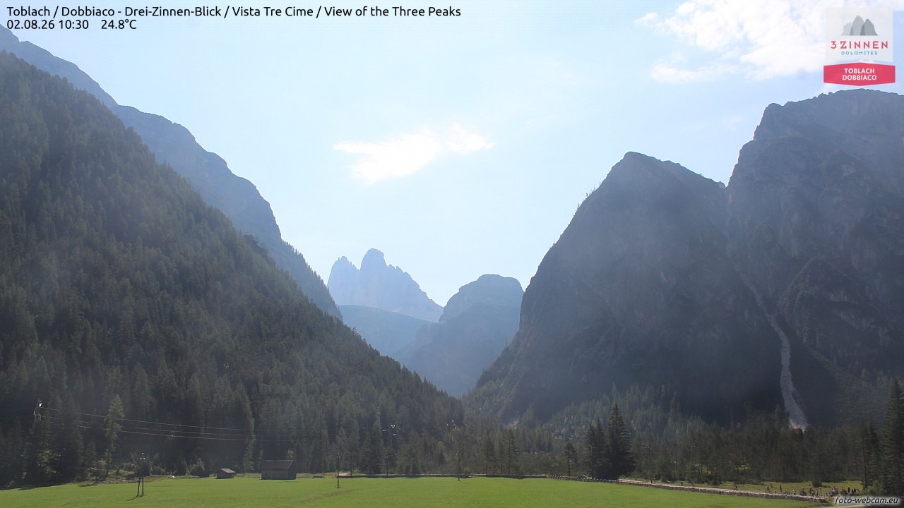 Archiv Foto Webcam Toblach (Drei Zinnen)