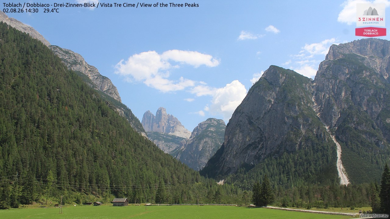 Archiv Foto Webcam Toblach (Drei Zinnen)