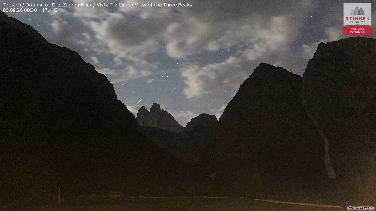 Archiv Foto Webcam Toblach (Drei Zinnen)