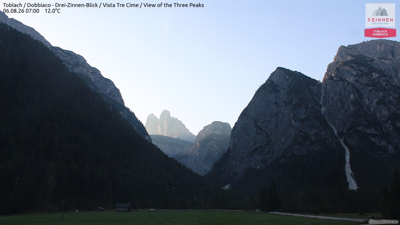 Archiv Foto Webcam Toblach (Drei Zinnen)