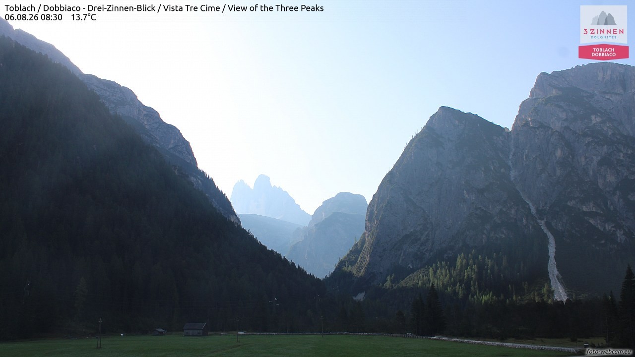 Archiv Foto Webcam Toblach (Drei Zinnen)