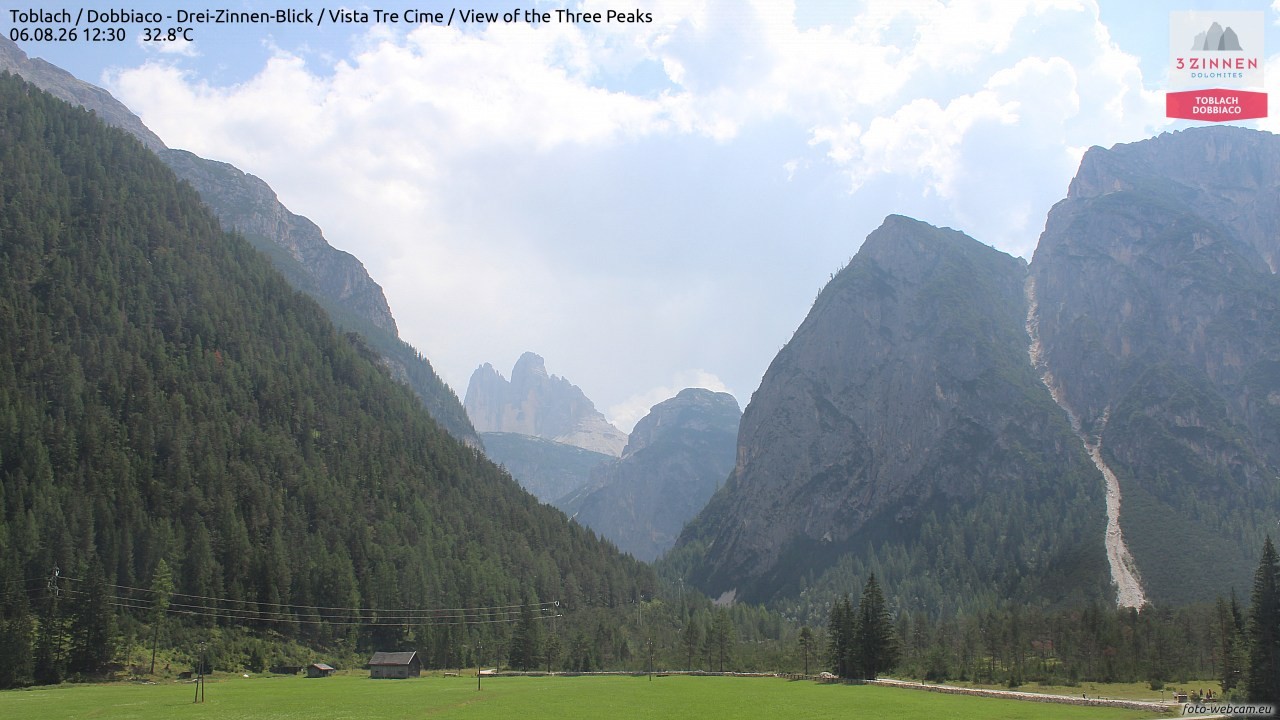 Archiv Foto Webcam Toblach (Drei Zinnen)