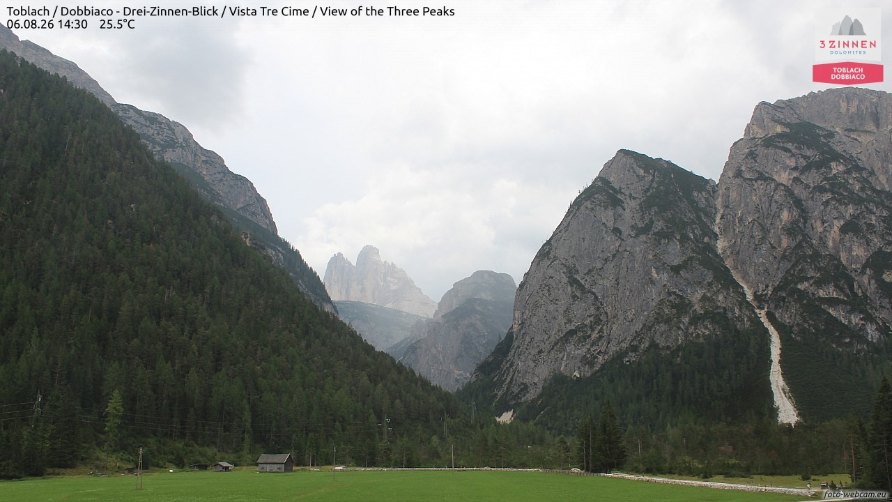 Archiv Foto Webcam Toblach (Drei Zinnen)