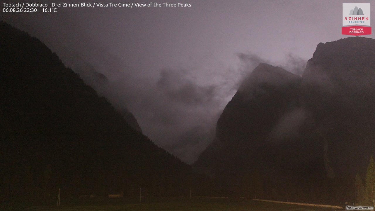 Archiv Foto Webcam Toblach (Drei Zinnen)