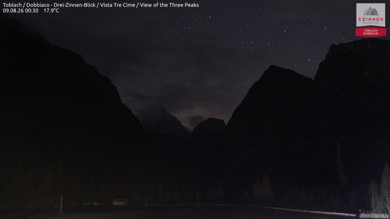 Archived image Webcam Toblach (Pustertal valley)