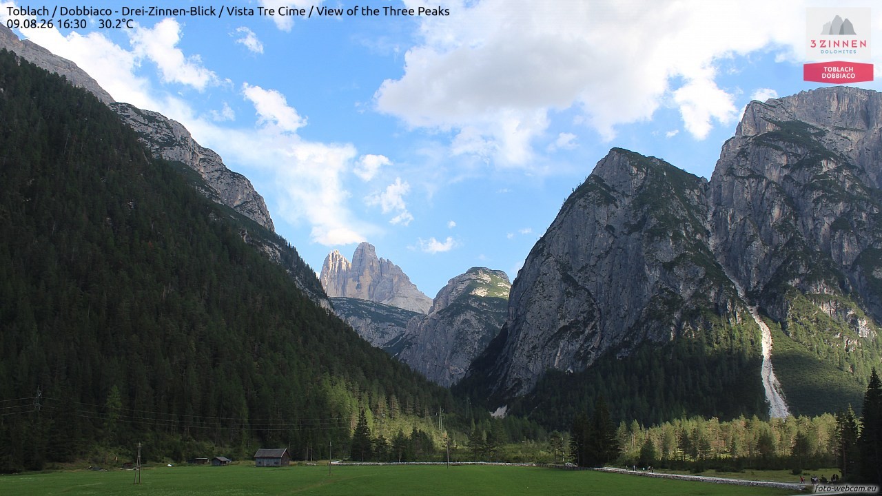 Archived image Webcam Toblach (Pustertal valley)