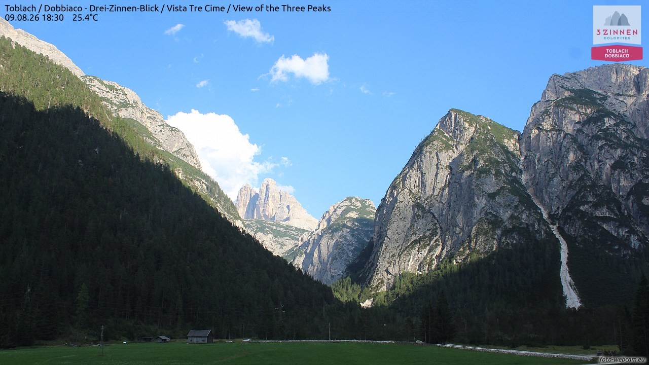Archived image Webcam Toblach (Pustertal valley)