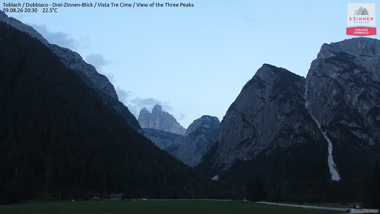 Archived image Webcam Toblach (Pustertal valley)