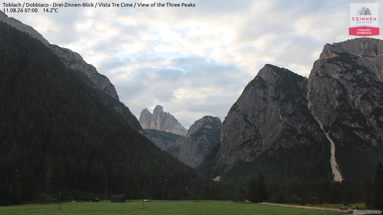Archiv Foto Webcam Toblach (Drei Zinnen)