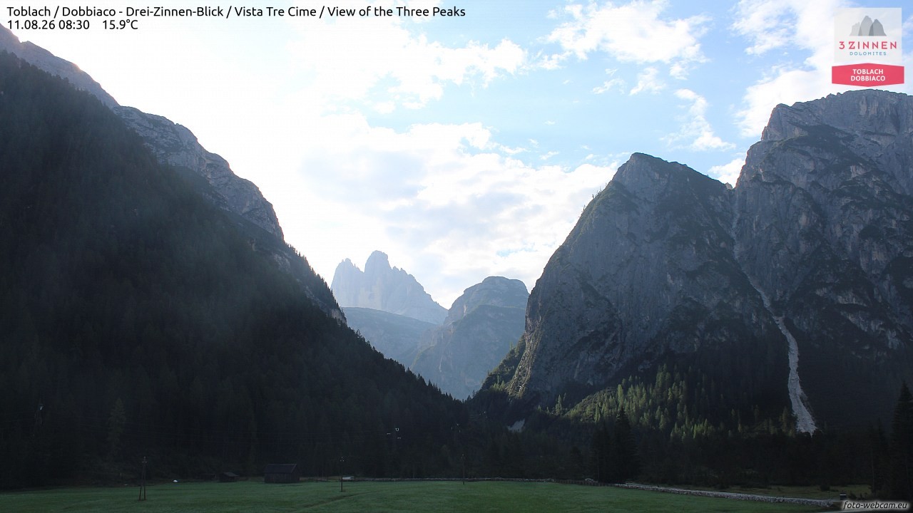 Archiv Foto Webcam Toblach (Drei Zinnen)