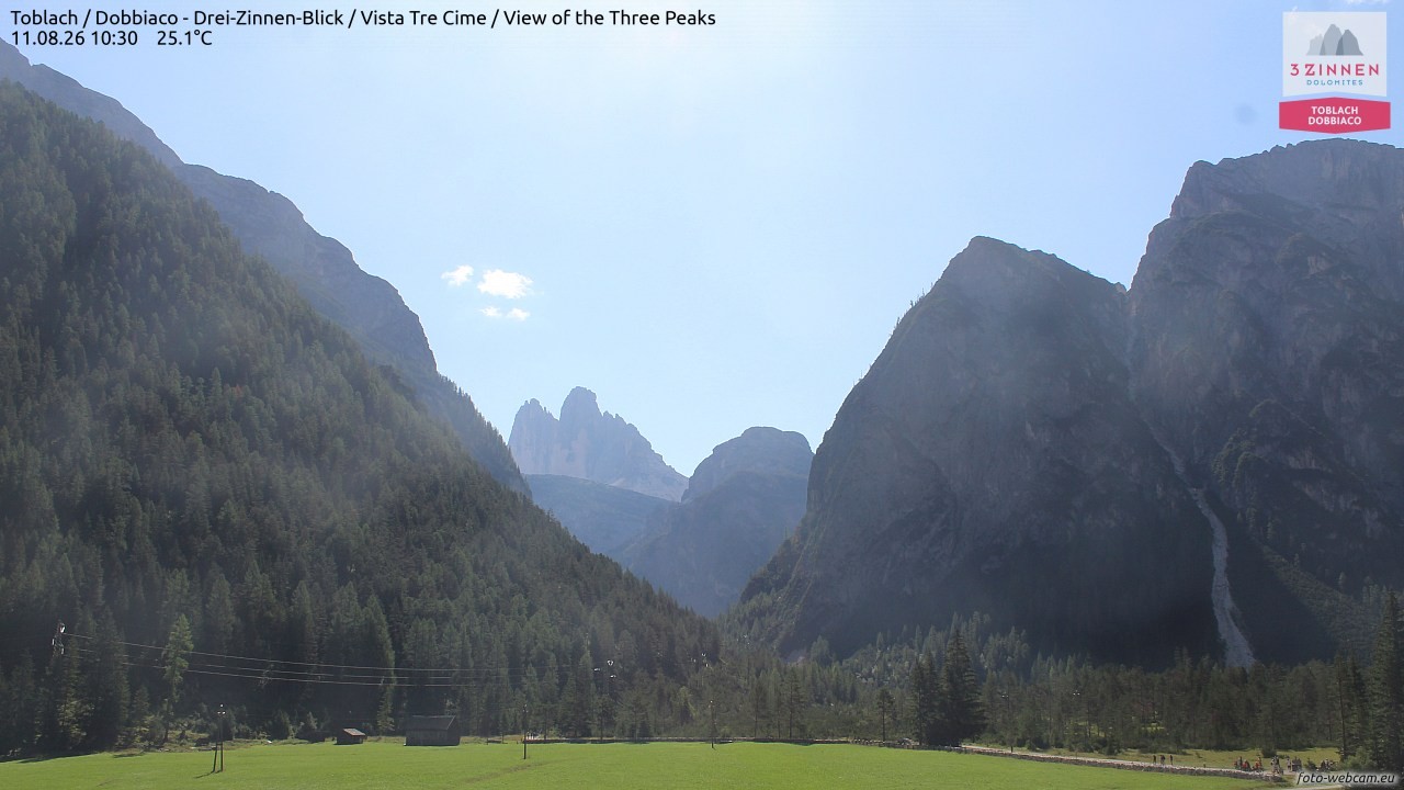 Archiv Foto Webcam Toblach (Drei Zinnen)