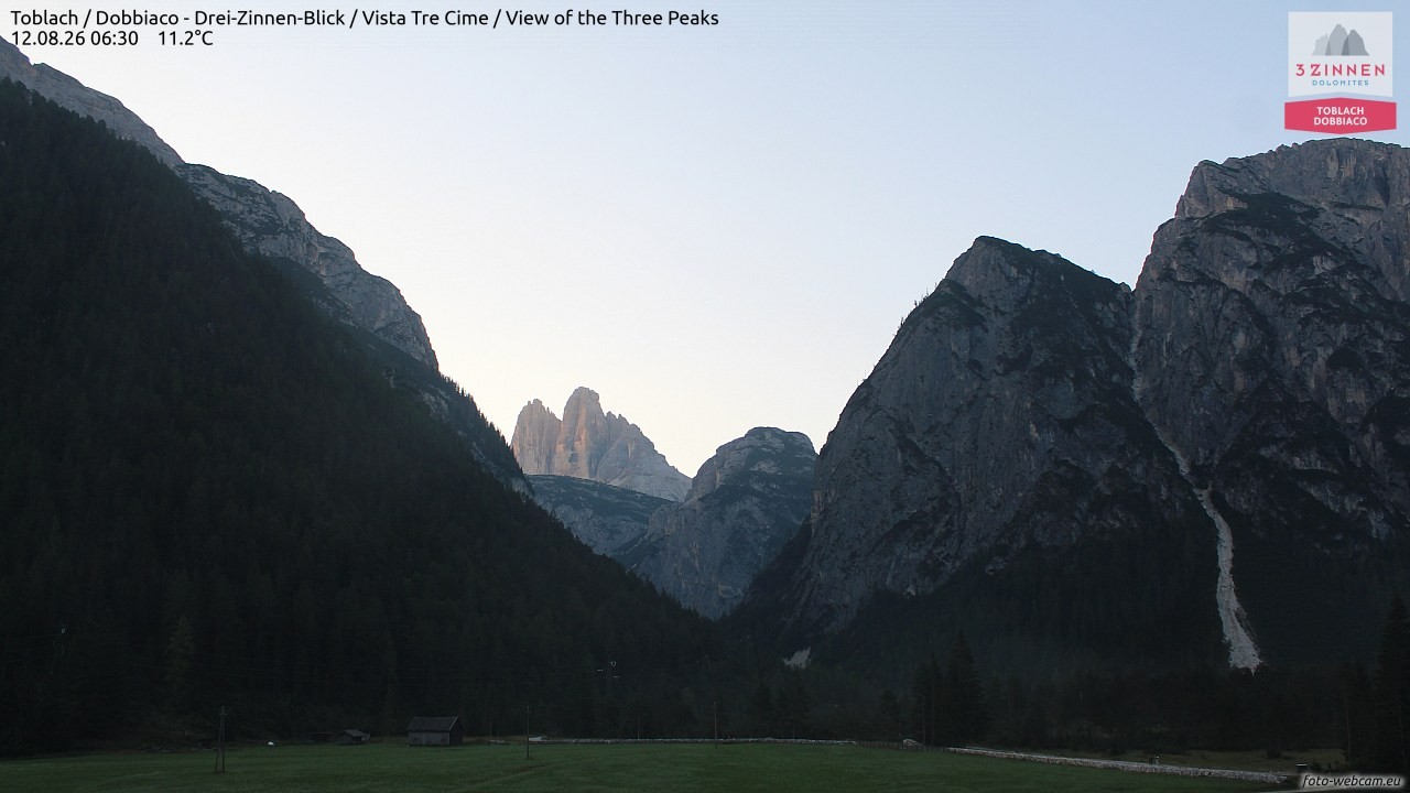 Archived image Webcam Toblach (Pustertal valley)