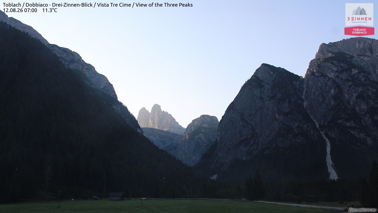 Archived image Webcam Toblach (Pustertal valley)