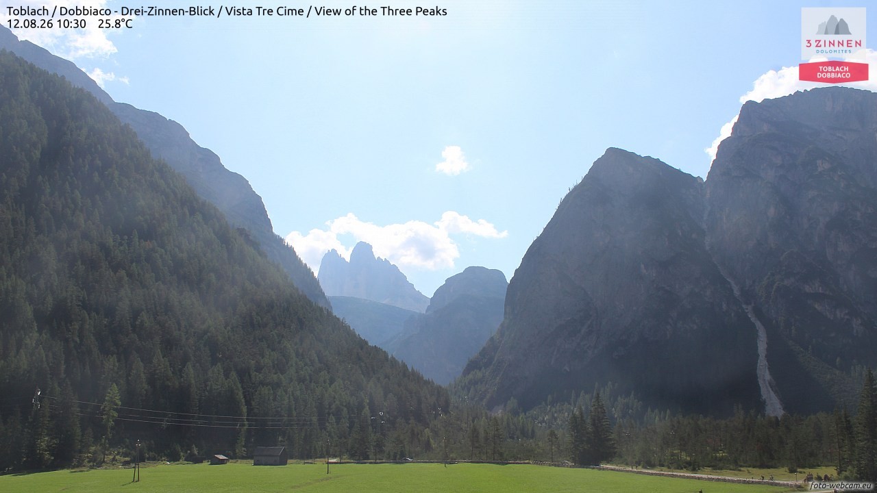 Archiv Foto Webcam Toblach (Drei Zinnen)