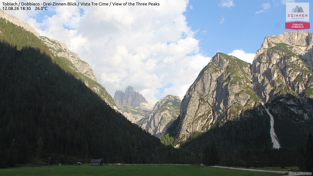 Archiv Foto Webcam Toblach (Drei Zinnen)
