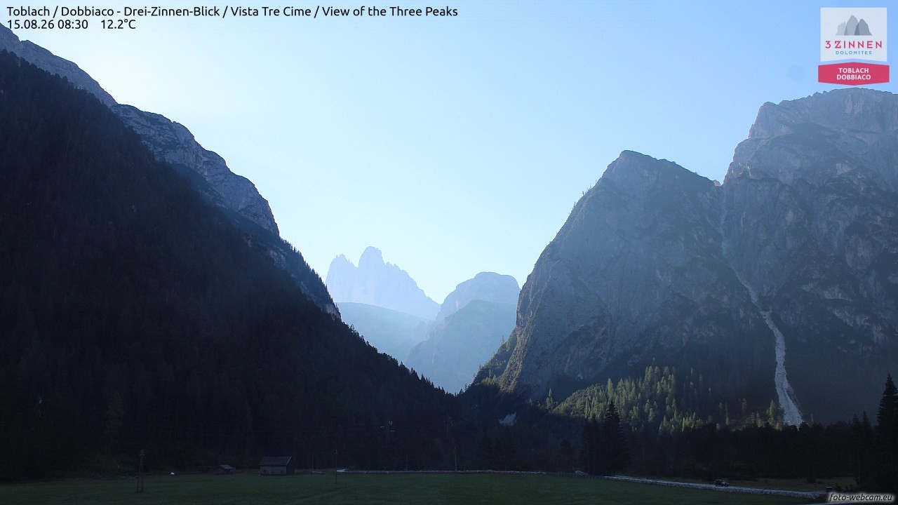 Archiv Foto Webcam Toblach (Drei Zinnen)