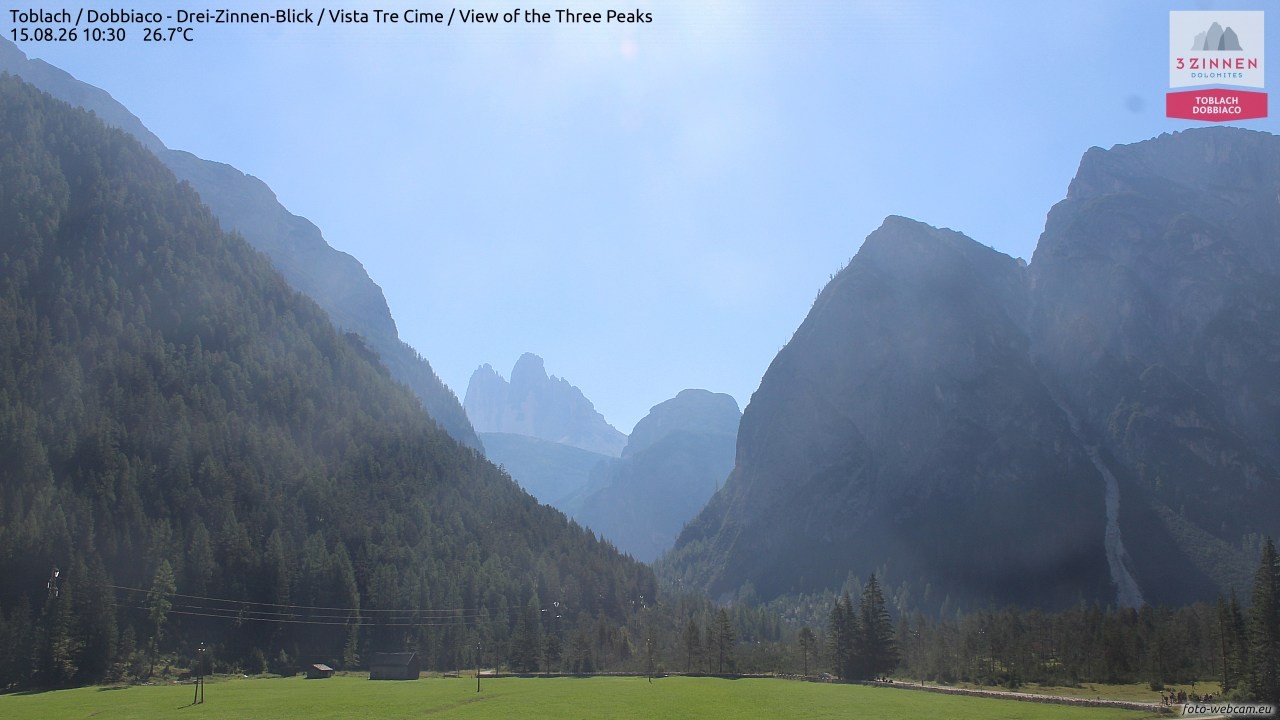 Archiv Foto Webcam Toblach (Drei Zinnen)
