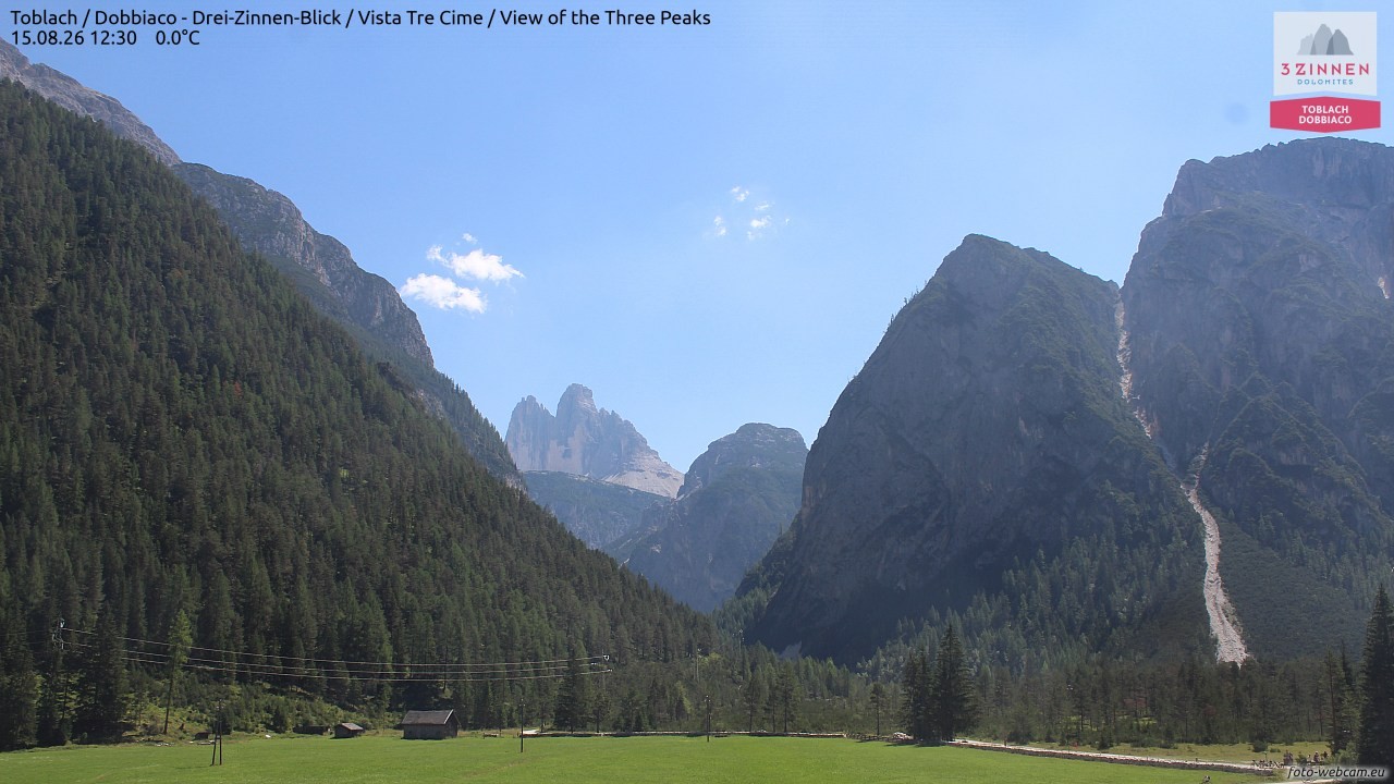 Archived image Webcam Toblach (Pustertal valley)