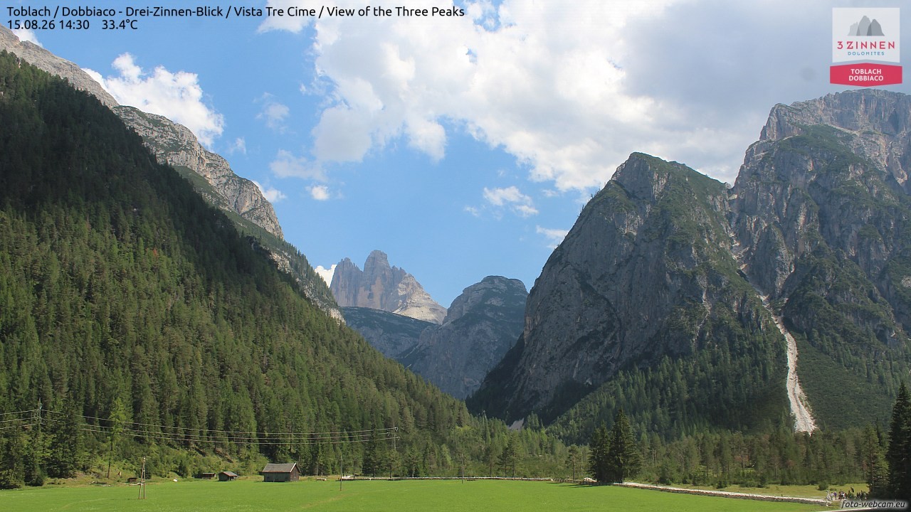 Archived image Webcam Toblach (Pustertal valley)