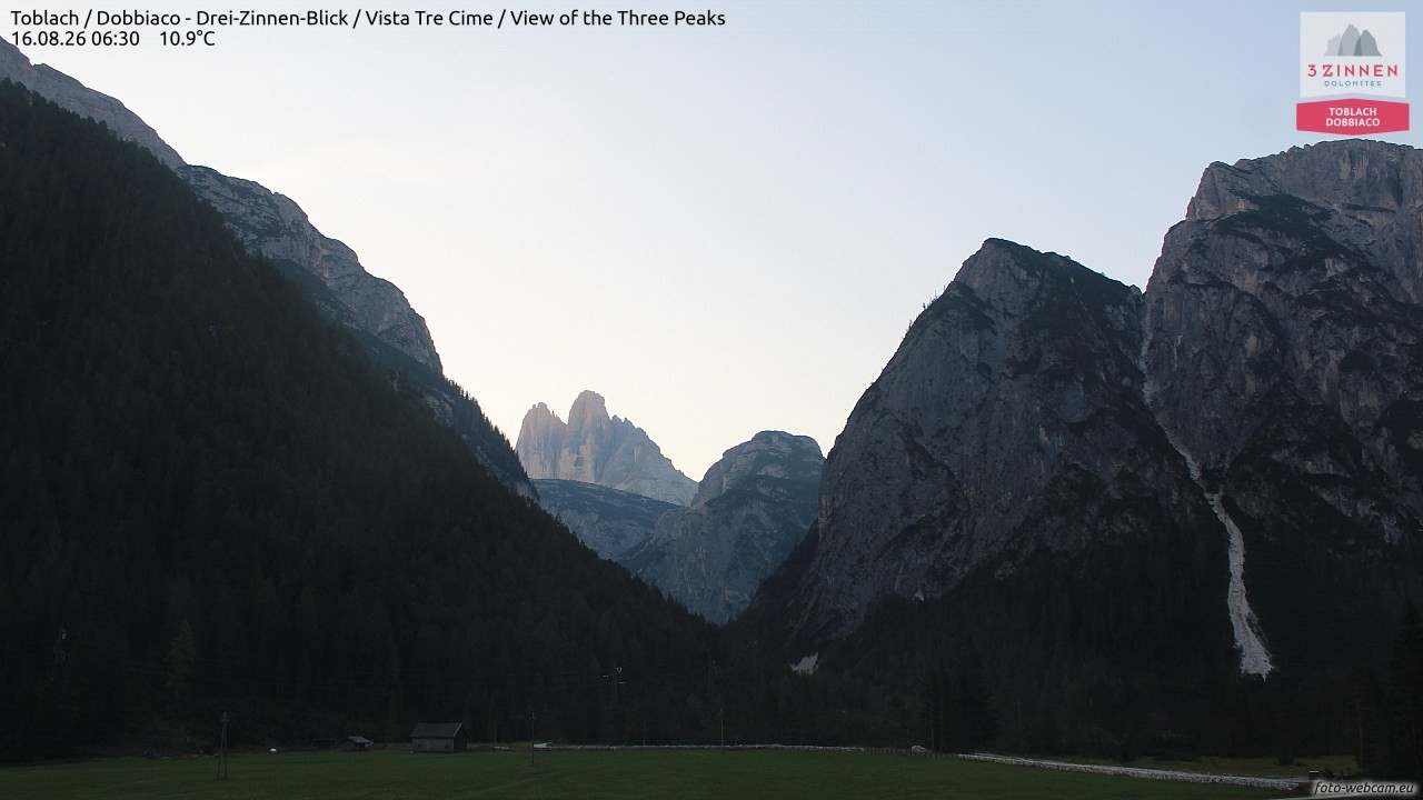 Archived image Webcam Toblach (Pustertal valley)